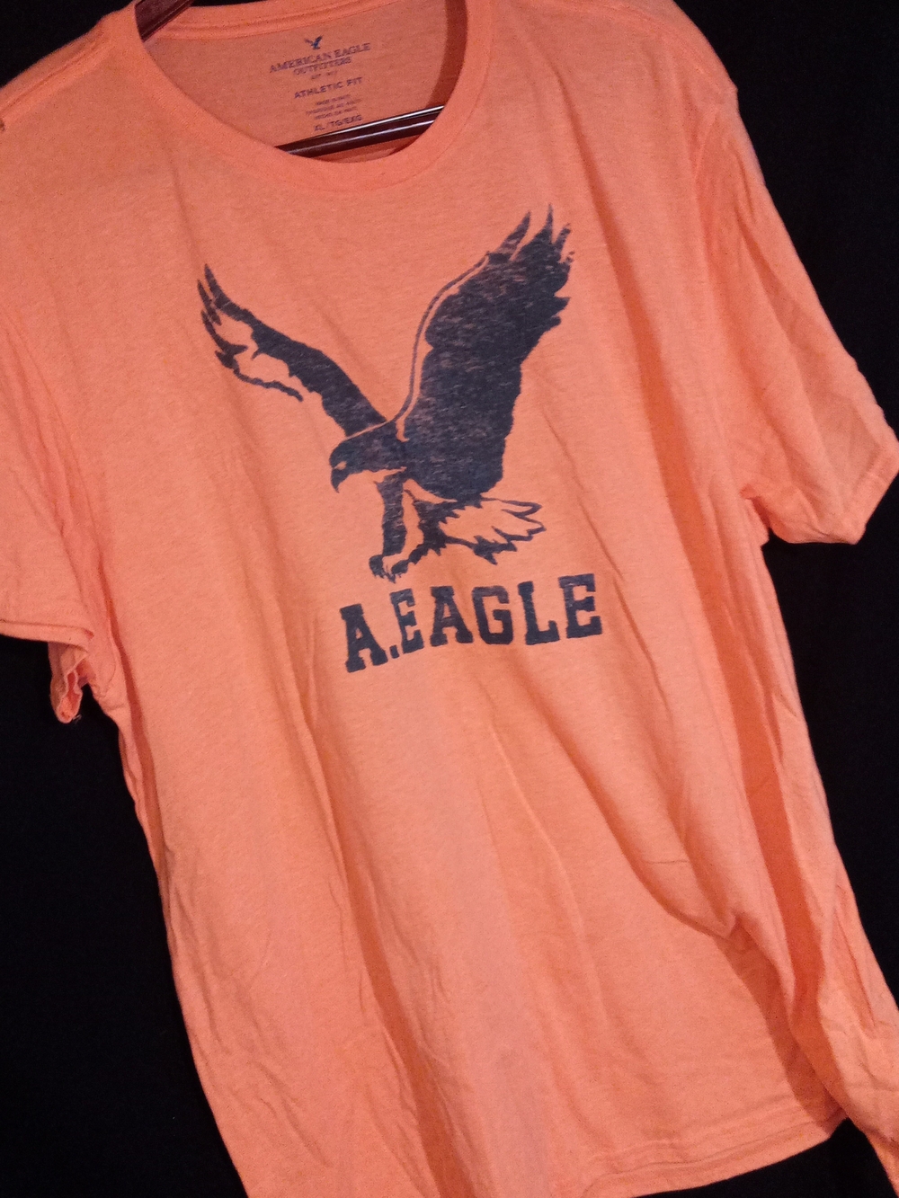 Y2K American Eagle Outfitters Men’s Orange Tee